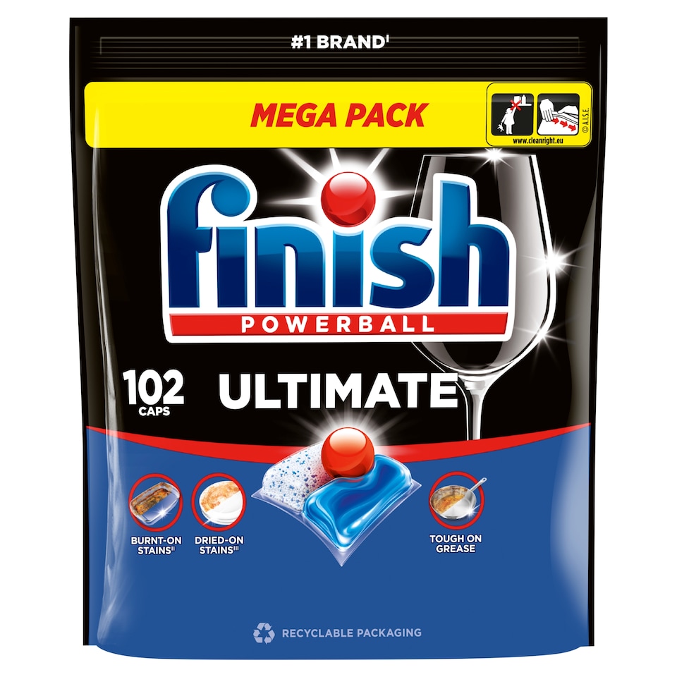Finish Ultimate kapsle do myčky nádobí - Fresh 102 ks