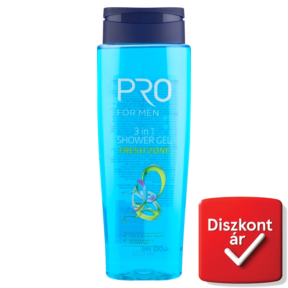 Pro Formula For Men Fresh Zone tusfürdő és sampon 400 ml