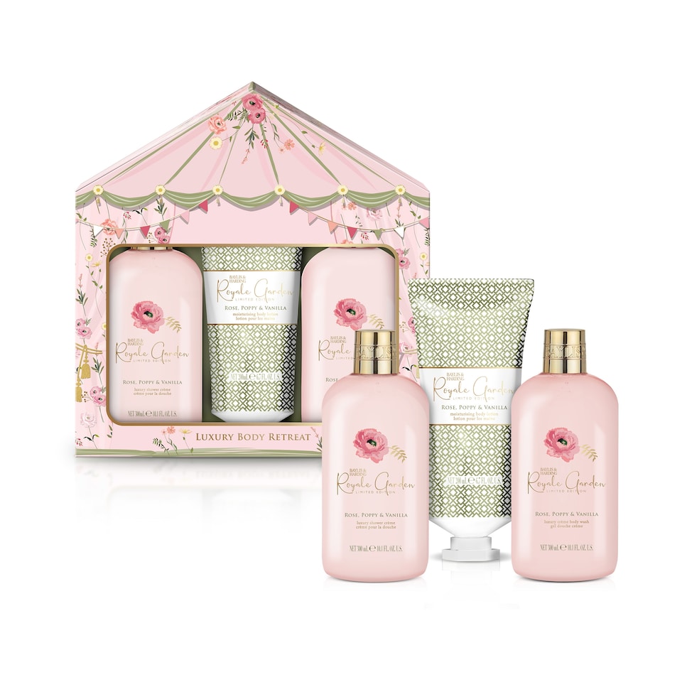 image 1 of Baylis & Harding Royale Garden Poppy & Vanilla Body Retreat Set