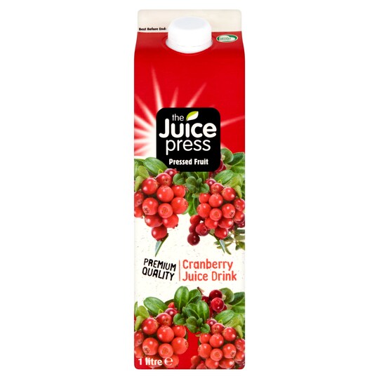 The Juice Press Cranberry Juice 1L Tesco Groceries