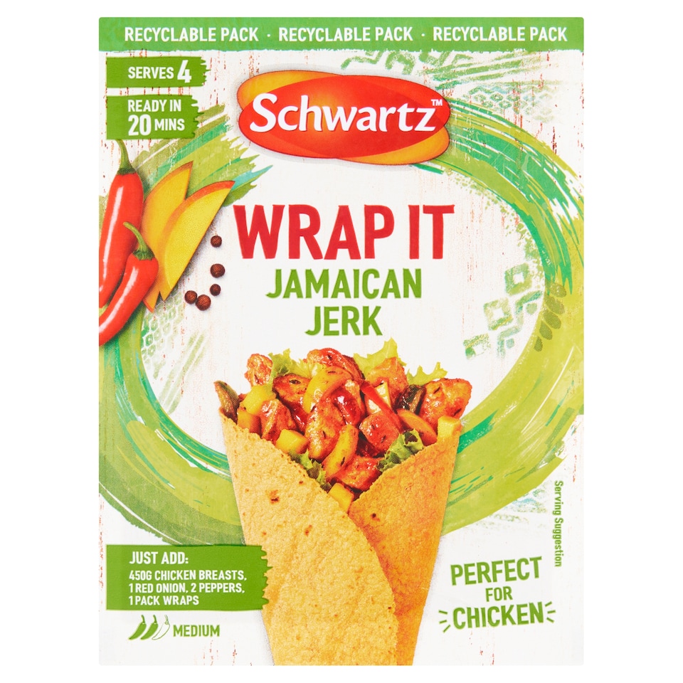 image 1 of Schwartz Wrap It Jamaican Jerk Recipe Mix 30g
