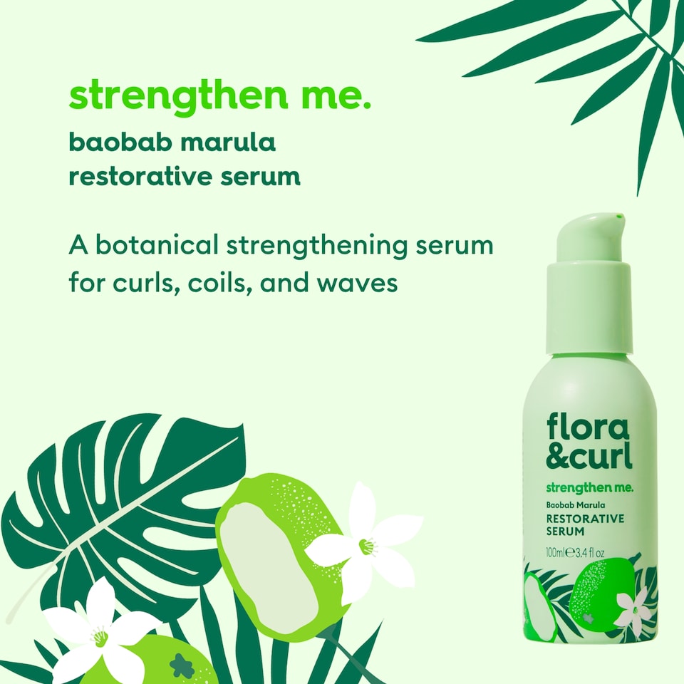 image 1 of Flora & Curl Baobab Marula Restorative Serum 100ml