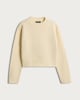 image 4 of F&F Crew Neck Cropped Jumper in Yellow