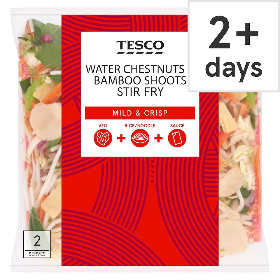 Tesco Water Chestnuts & Bamboo Shoots Stir Fry 320g
