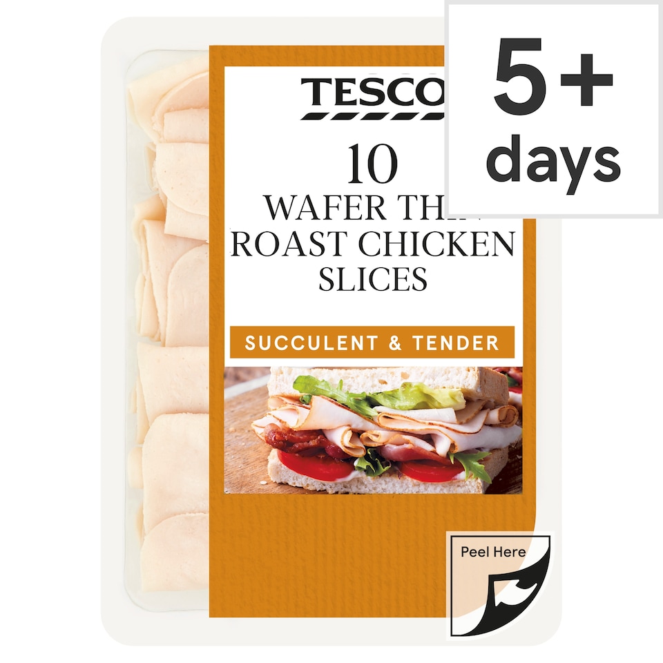 Tesco Wafer Thin Roast Chicken Slices 125g