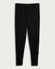 image 4 of F&F Medium Warmth Faux Fur Lined Leggings in Black