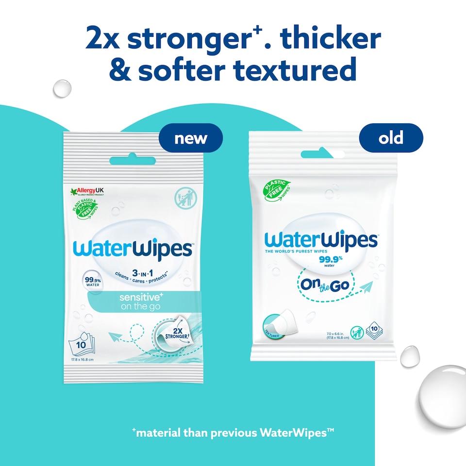 image 1 of WaterWipes On The Go Wipes 10 Pack