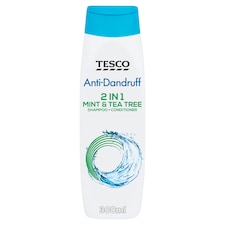 Tesco Anti-Dan Mint & Tea Tree Shampoo & Conditioner 300 Ml