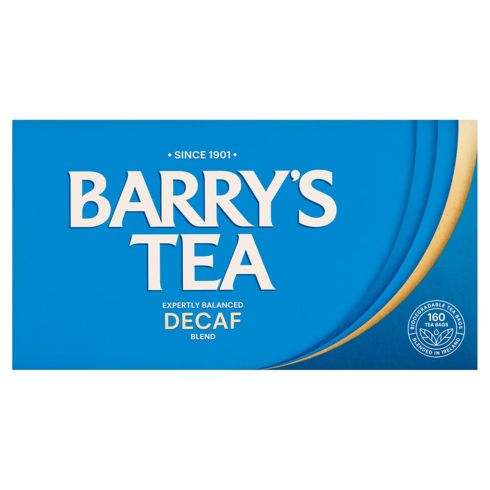 Barry's Tea Decaffeinated Blend 160 Tea Bags 500G