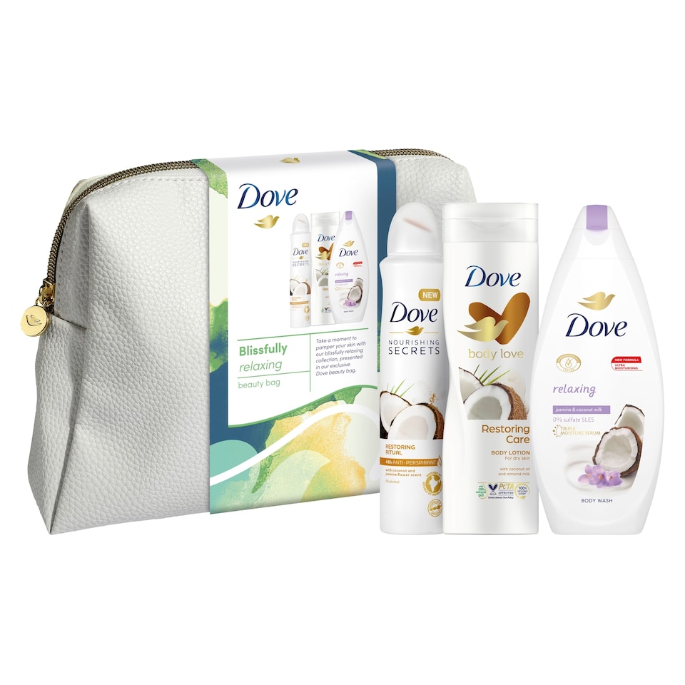 image 1 of Dove Blissfully Relaxing Beauty Bag Gift Set