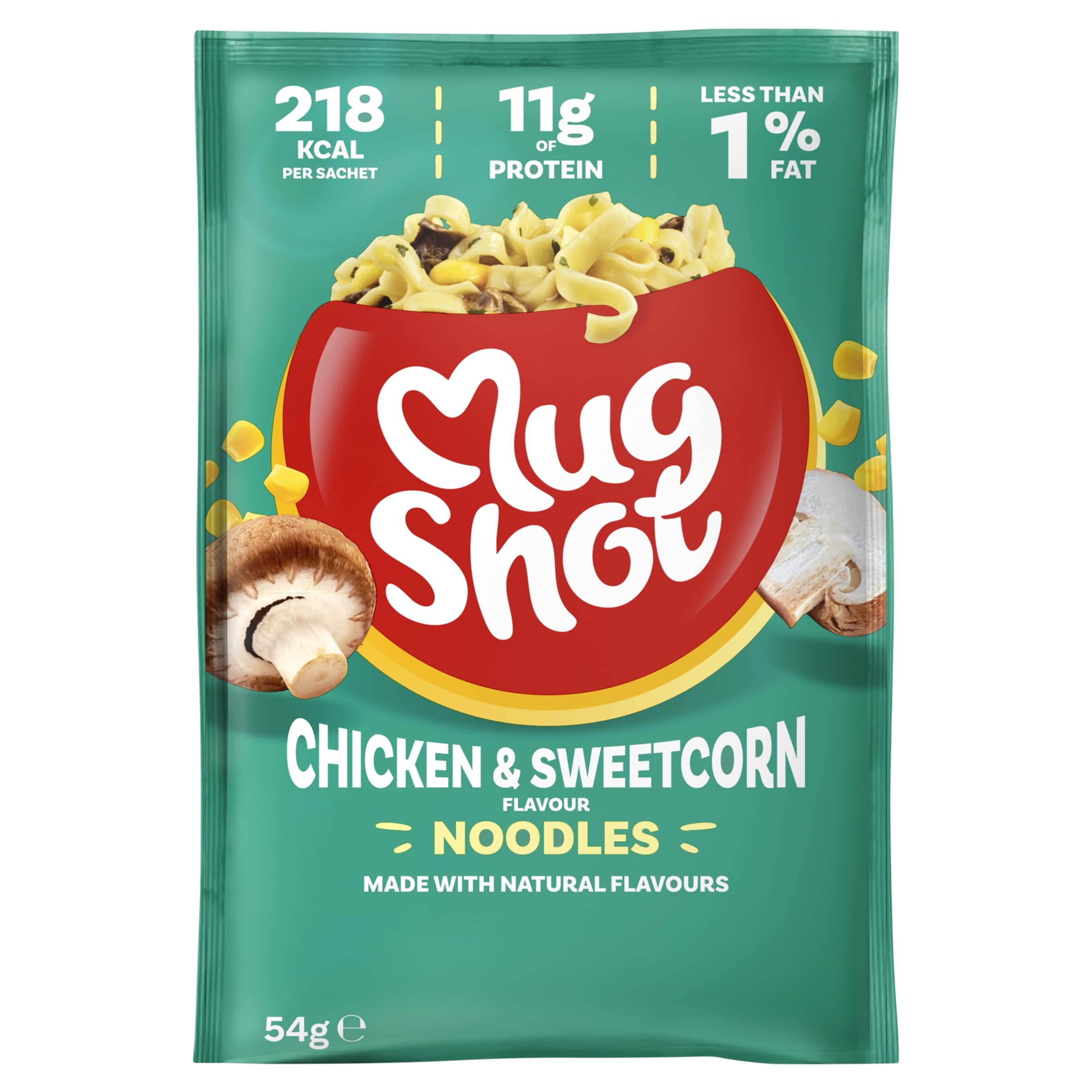 Mugshot Chicken & Sweetcorn Noodles 54G