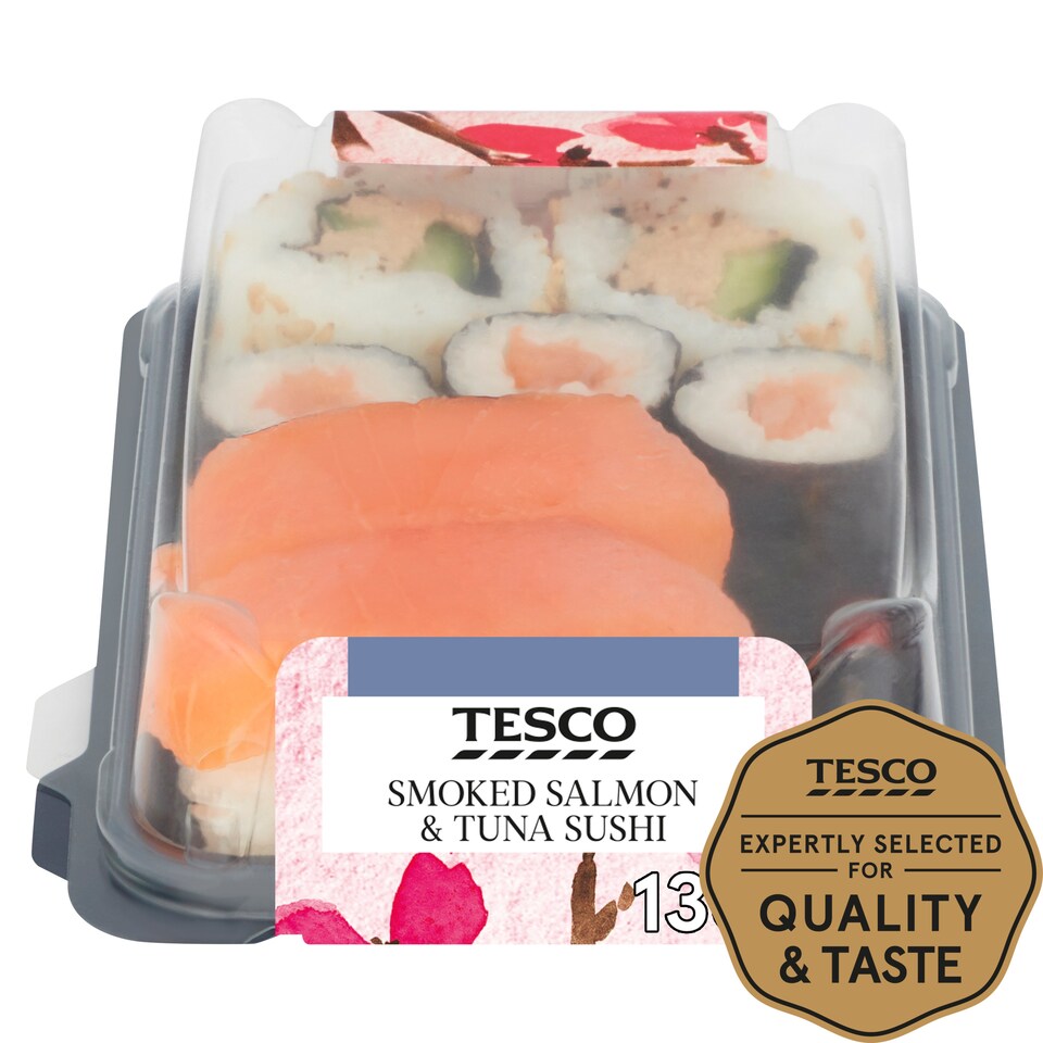 Tesco Salmon & Tuna Sushi 136G