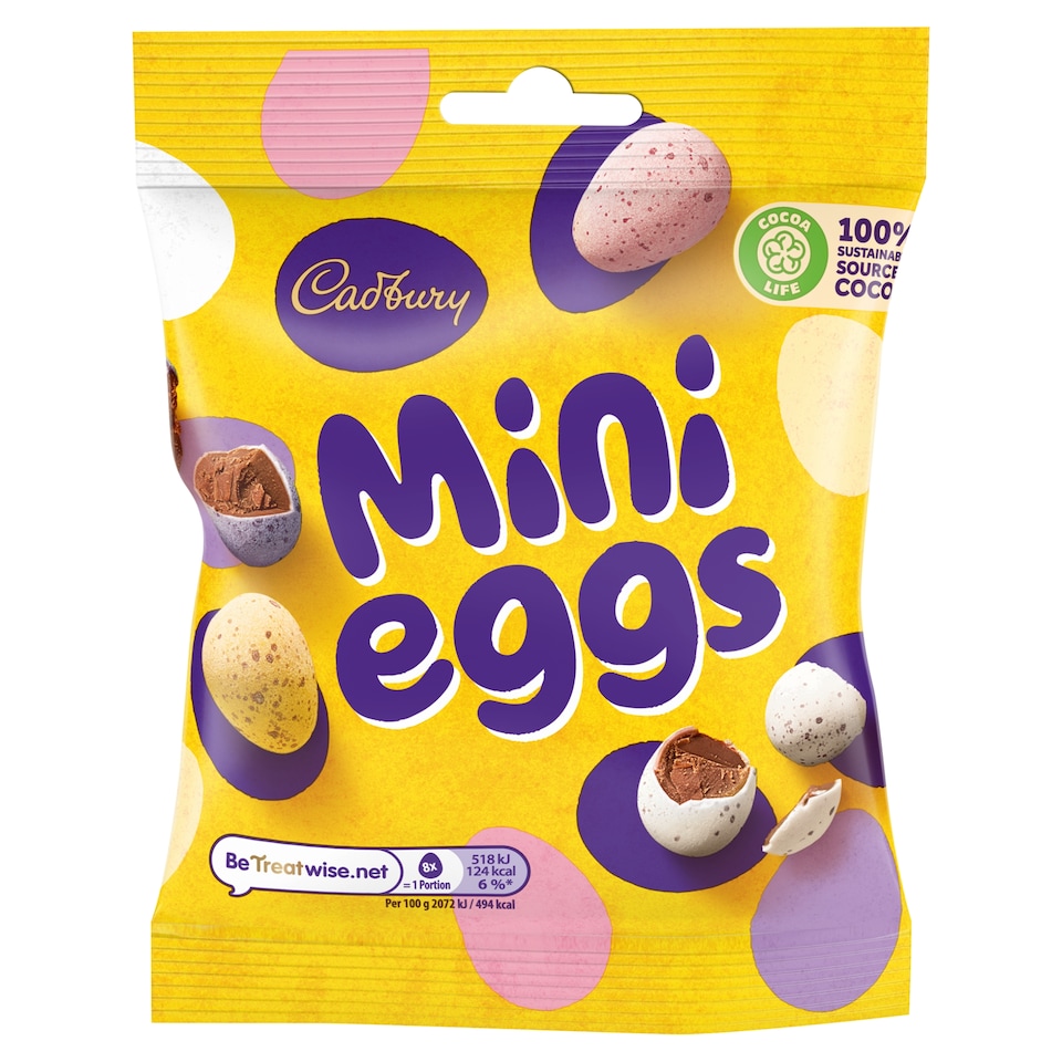 image 1 of Cadbury Mini Eggs Chocolate Eggs Bag 80G
