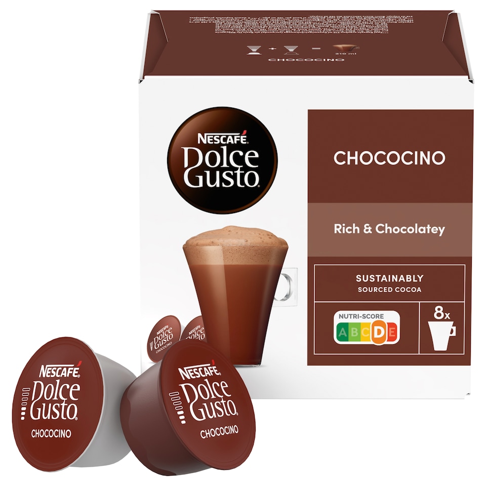 image 1 of NESCAFÉ Dolce Gusto Chococino - Chocolate Drink - 16 Capsules in a Pack