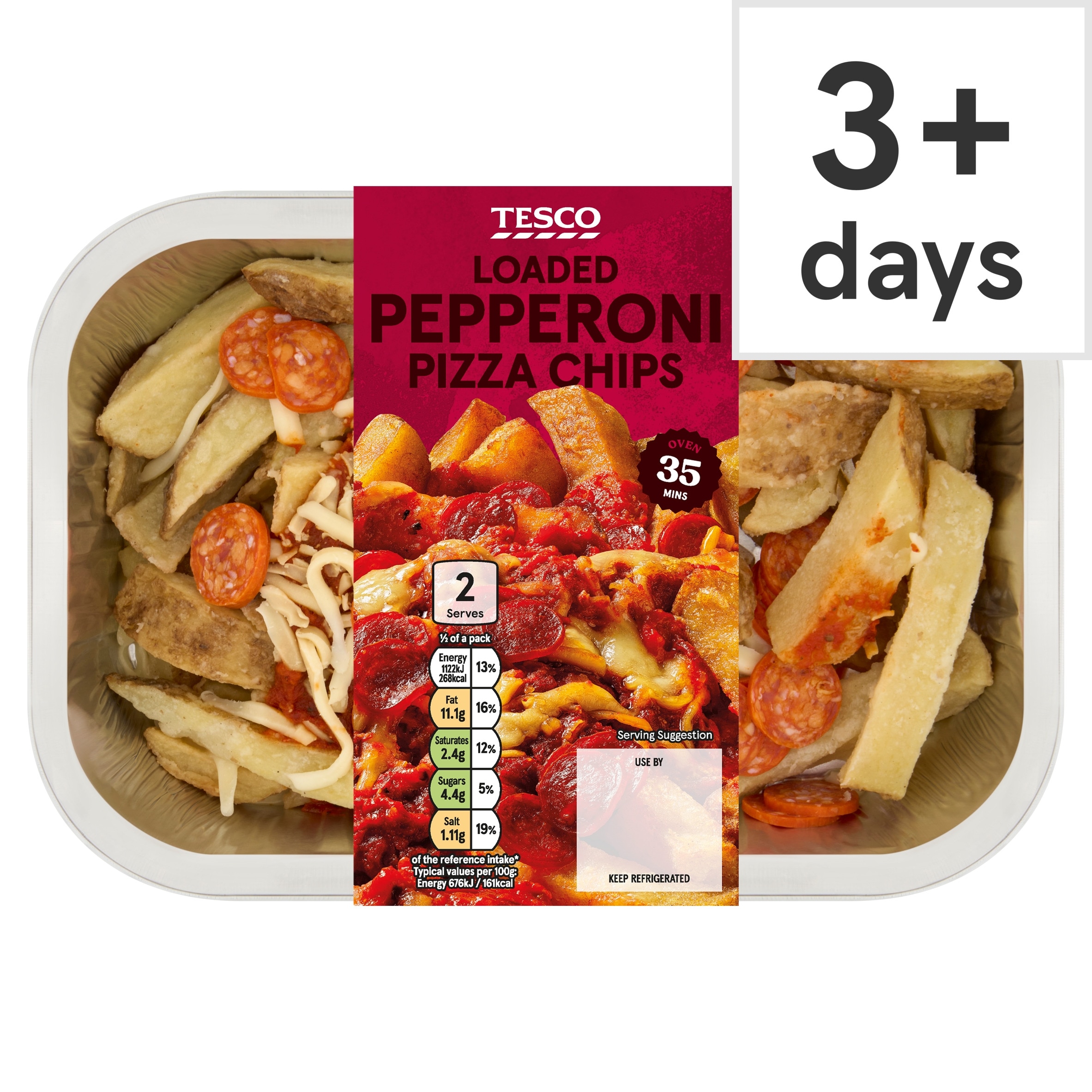 Tesco Loaded Pepperoni Pizza Chips 380g