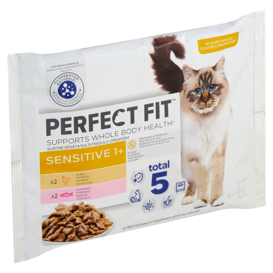 Obrázek 1 pro produkt Perfect Fit Sensitive 1+ ve šťávě 4 x 85g (340g)