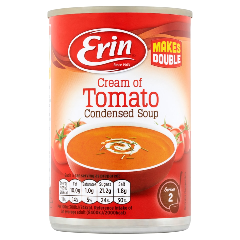 Erin Condensed Cream Of Tomato Soup295g
