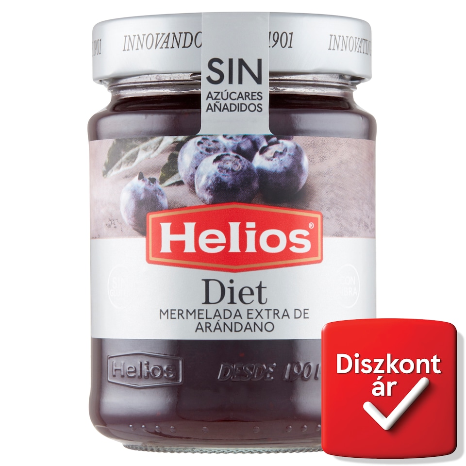 Helios áfonya extradzsem édesítőszerrel 280 g  1. kép