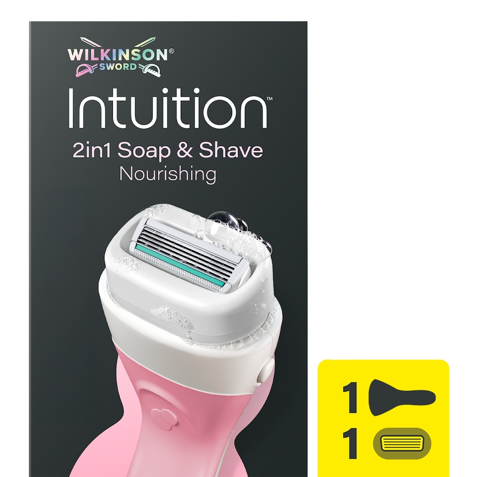 Wilkinson Sword Intuition 2in1 Soap & Shave Nourishing Women's Razor
