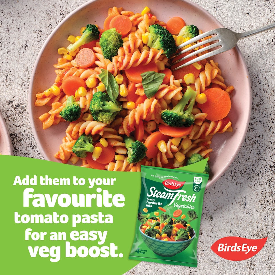 image 1 of Birds Eye Steamfresh 4 Family Favourites Mixed Vegetables Steam Bags 540g