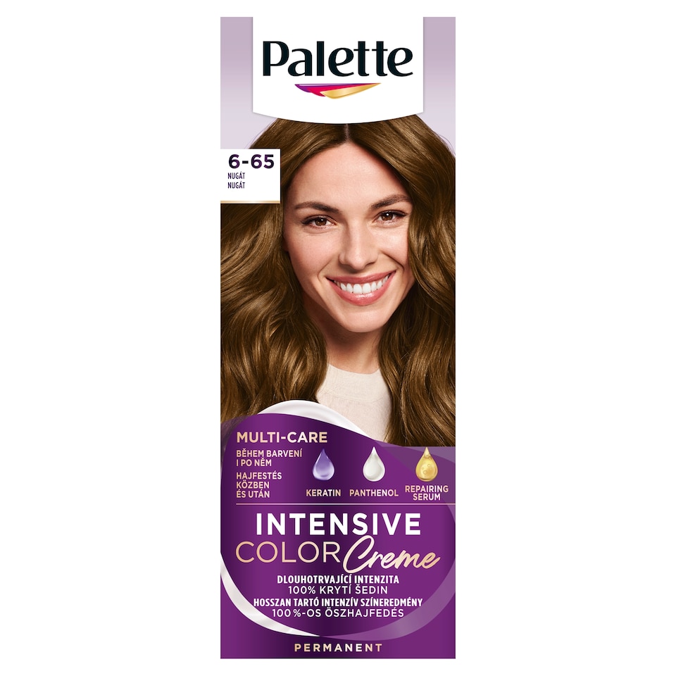 image 1 of Palette Intensive Color Creme Permanent Hair Dye 6-65 Nougat