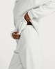 image 1 of F&F Towelling Textured Elasticated Cuffed Pyjama Bottoms in Grey