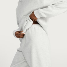 F&F Towelling Textured Elasticated Cuffed Pyjama Bottoms in Grey