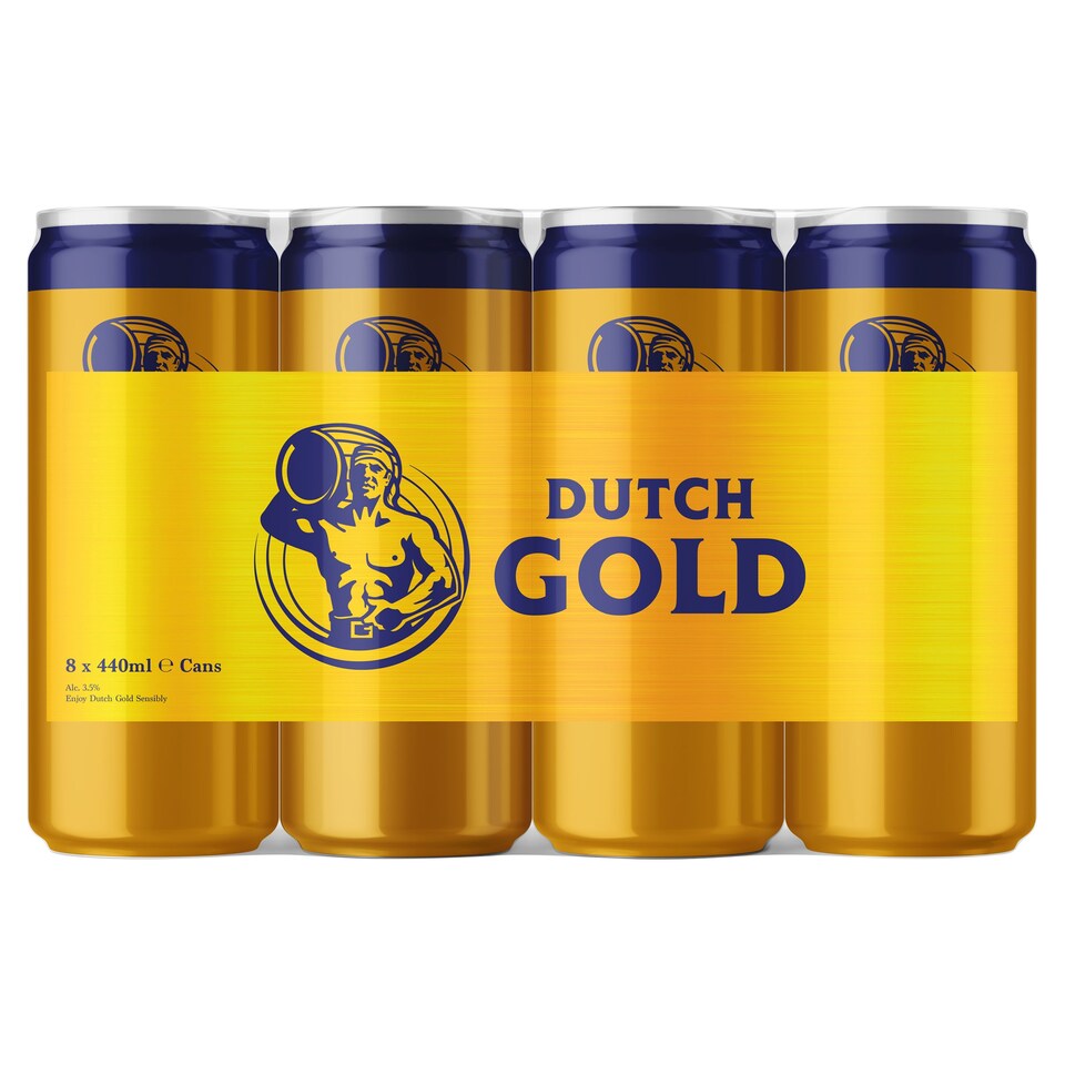 Dutch Gold Beer 8 X 440Ml Tesco Groceries