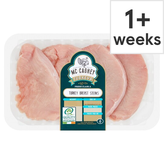 Mccagheys Turkey Breast Steaks 460G Tesco Groceries