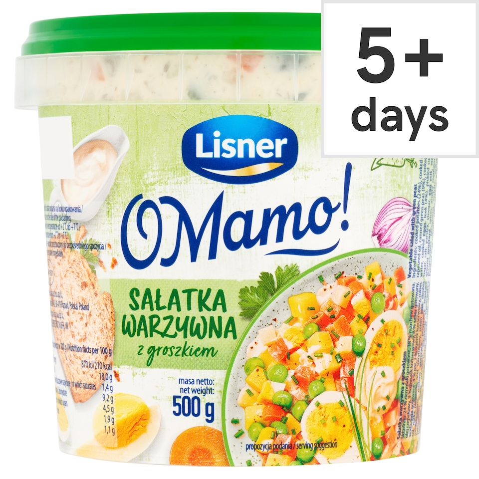 Lisner Vegetable Salad Green Pea 500G