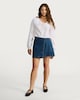 image 1 of OH ME OH MY Pure Cotton Frilled Collar Button Up Blouse in White