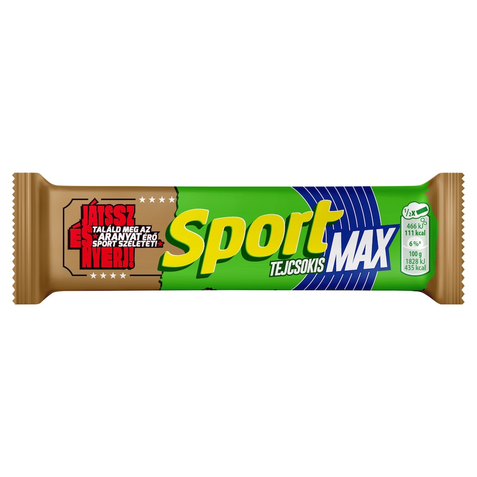 Sport Max tejcsokoládéval mártott rumos ízű kakaós szelet 51 g