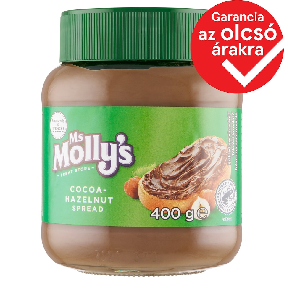 Ms Molly's kakaós-mogyorós kenhető krém 400 g
