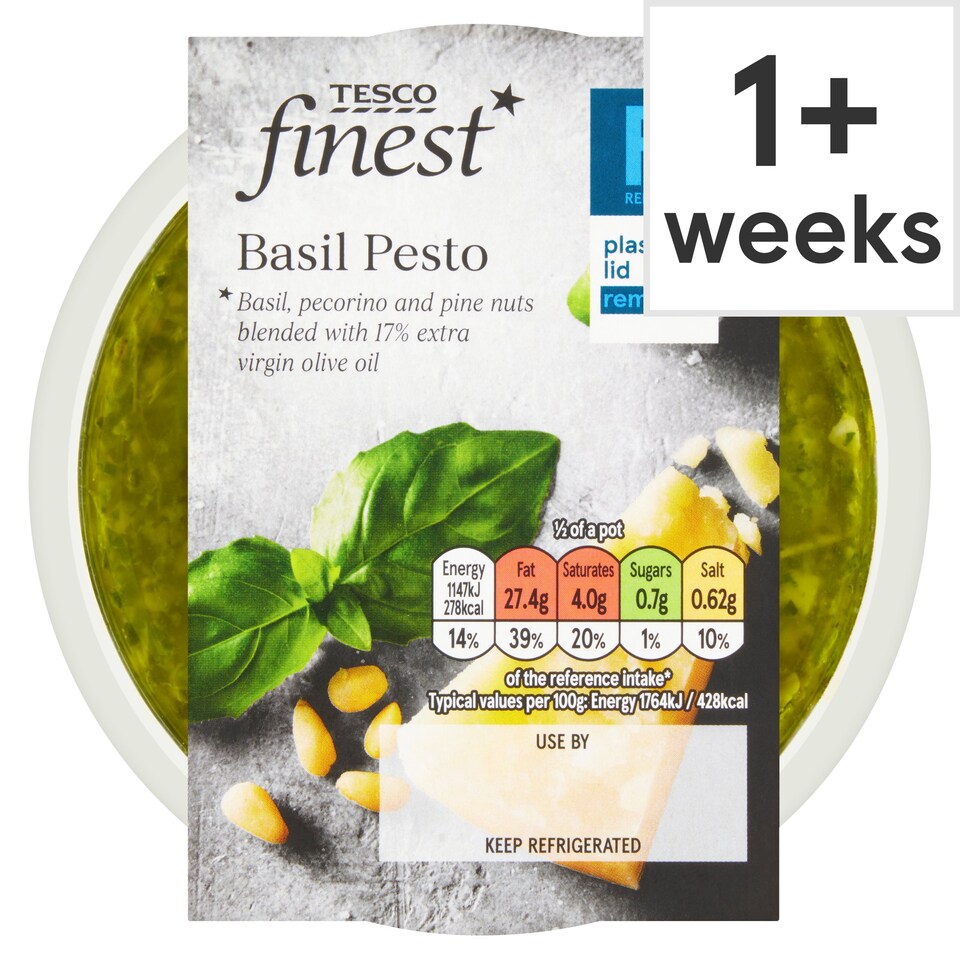 Tesco Finest Basil Pesto 130G Tesco Groceries