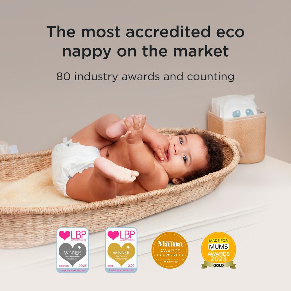 image 1 of Kit & Kin Nappies Size1 Panda 20 Pack 2-6Kg 4-13Lbs