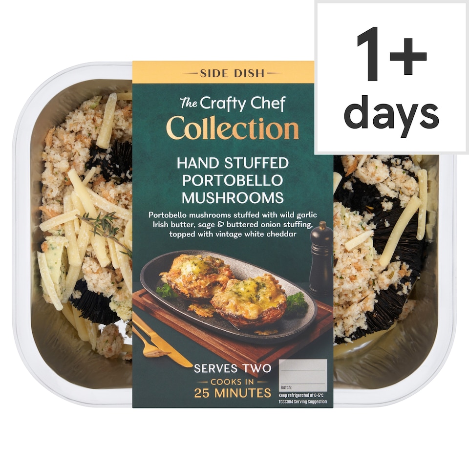 The Crafty Chef Collection Hand Stuffed Portobello Mushrooms​ 222g