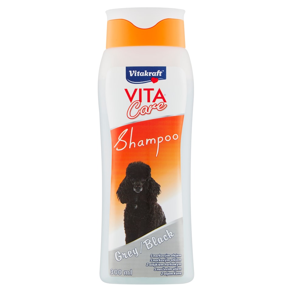 image 1 of Vitakraft Vita Care Grey Black Shampoo with Mink Oil 300ml