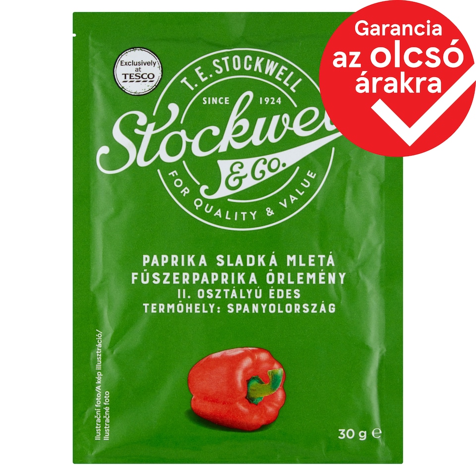 Stockwell & Co. 2nd Class Sweet Seasoning Paprika 30 g