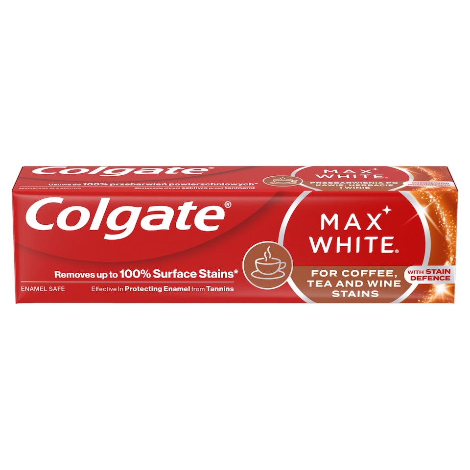 image 1 of Colgate Max White For Coffee, Tea & Wine Toothpaste {size}