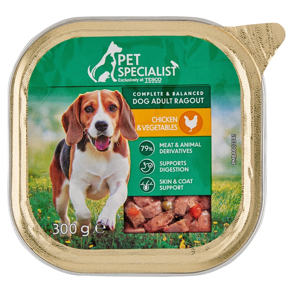 Pet Specialist Complete Pet Food for Adult Dogs Ragout with Chicken and Vegetables 300 g