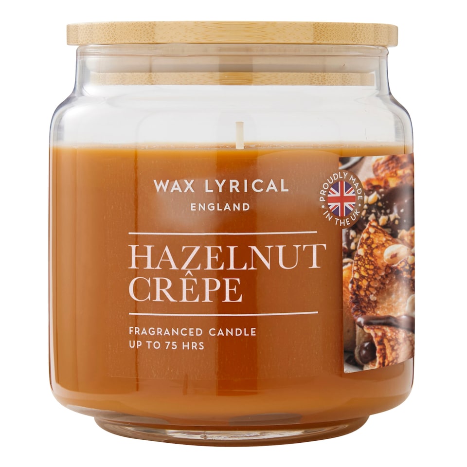Wax Lyrical England Hazelnut Crepe Candle 335g