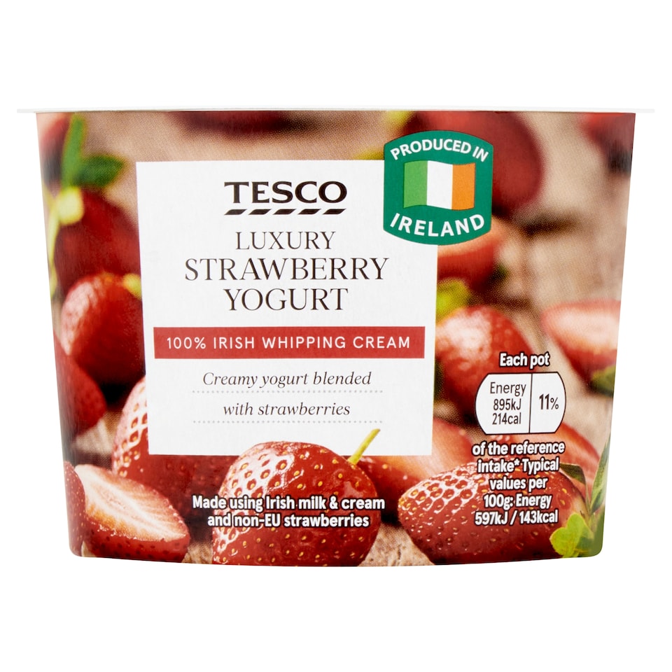 Tesco Senga Strawberry Yoghurt 150G
