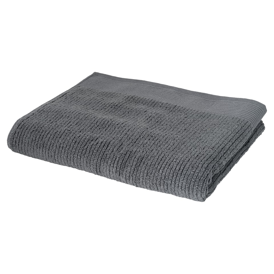 West Park Charcoal Textured Bath Towel