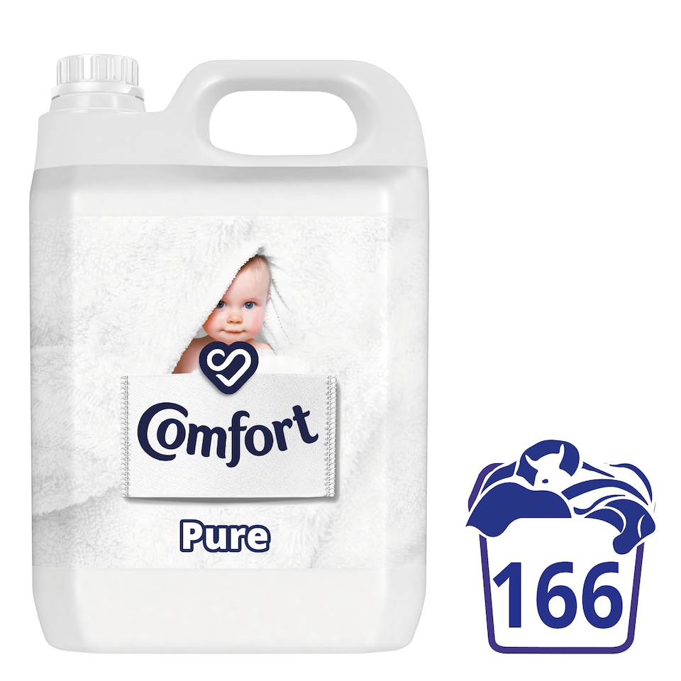 image 1 of Comfort Pure Fabric Conditioner 166 Wash 5L