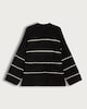 image 4 of F&F Knitted Slouchy Jumper with Wool in Multi Black