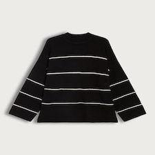 F&F Knitted Slouchy Jumper with Wool in Multi Black