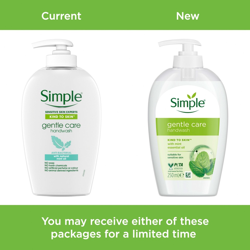 image 1 of Simple Gentle Care Kind To Skin Antibacterial Handwash 250ml