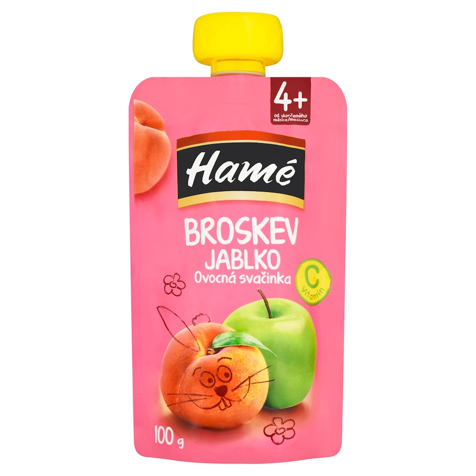 image 1 of Hamé Peach Apple Fruit Snack 100g
