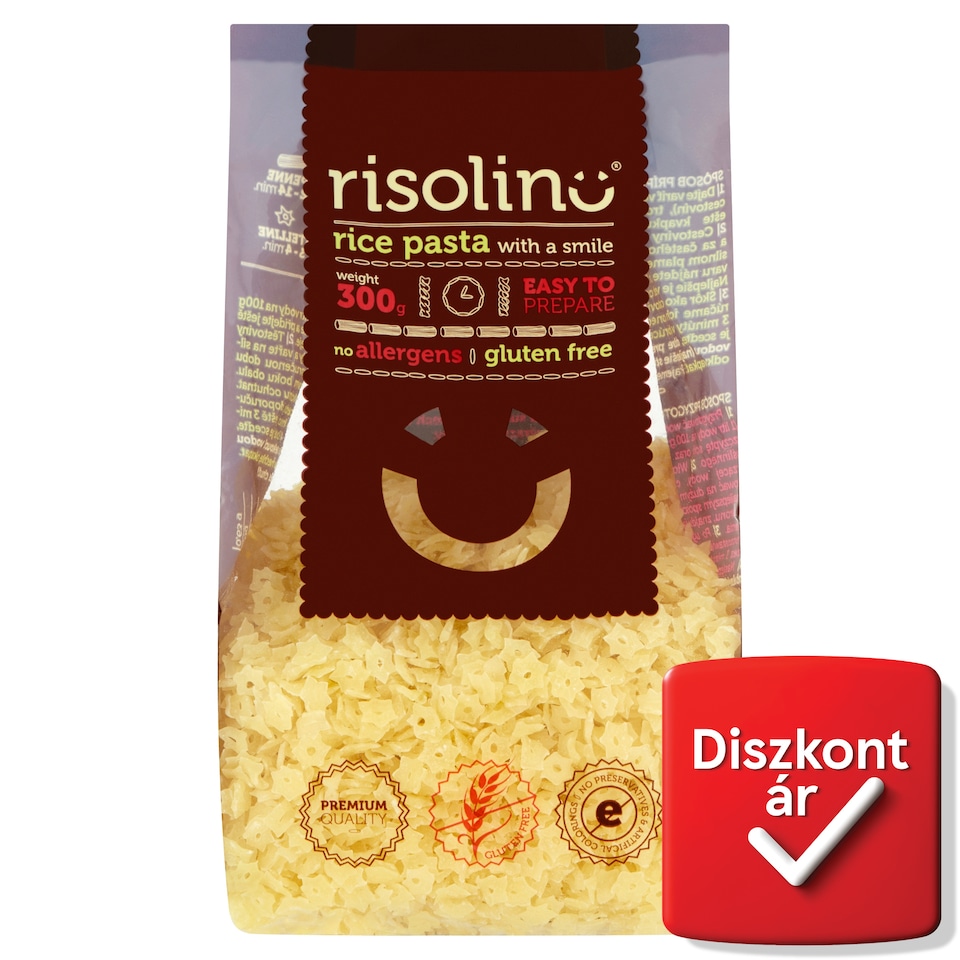 Risolino Stelline természetesen gluténmentes rizstészta 300 g  1. kép