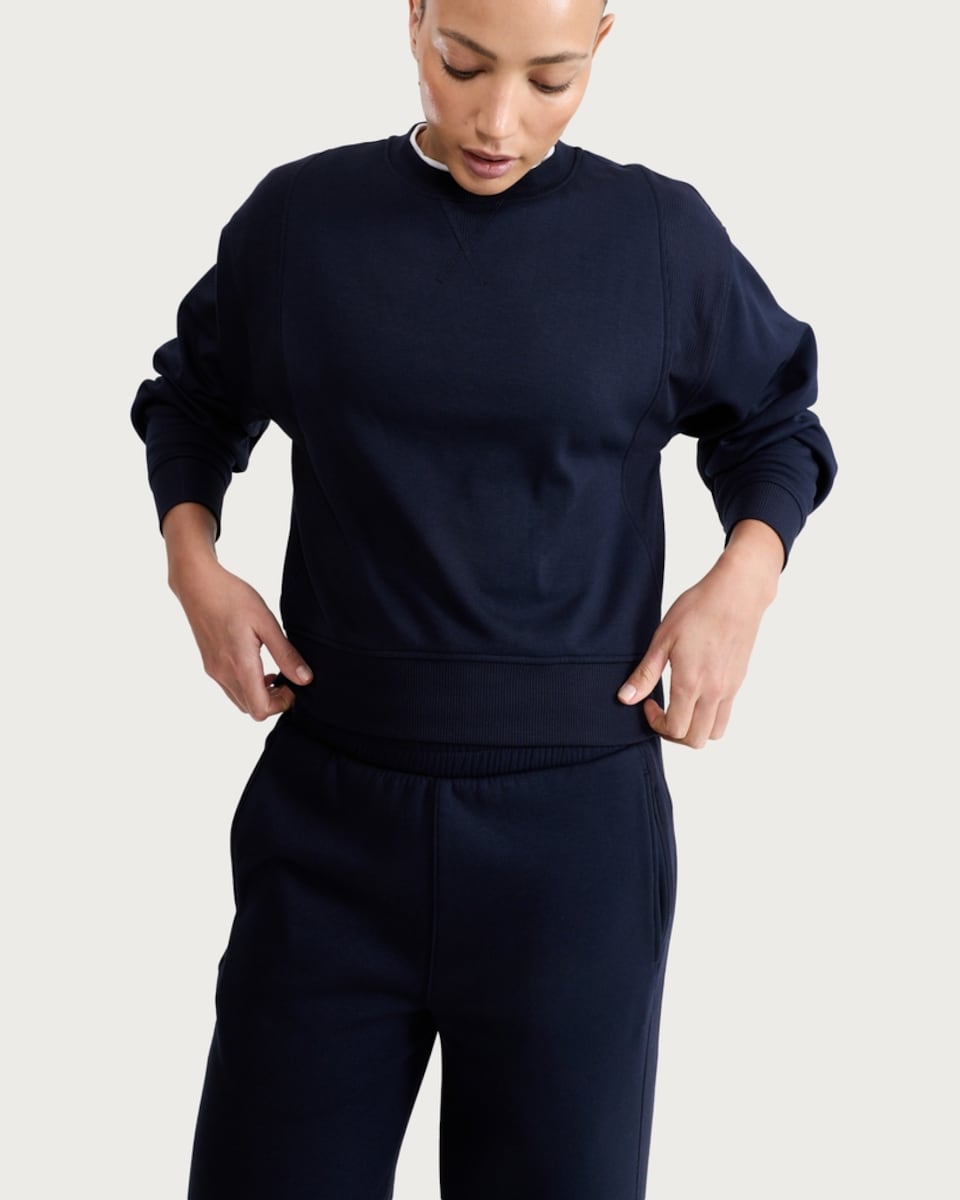 image 1 of F&F Wide Leg Co-ord Joggers in Navy